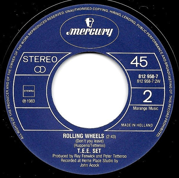 Tee-Set : Rollerskater (7",45 RPM,Single)