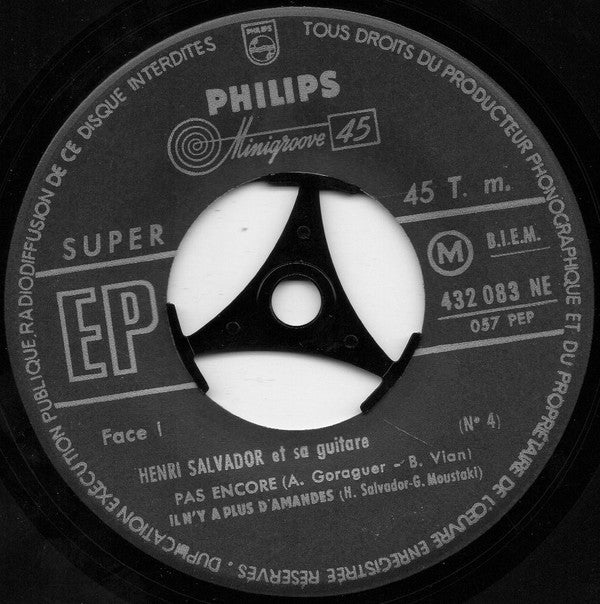 Henri Salvador : 4 - Bonjour Sourire (7",45 RPM,EP)