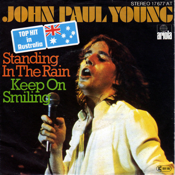 John Paul Young : Standing In The Rain / Keep On Smiling (7",Single,45 RPM)