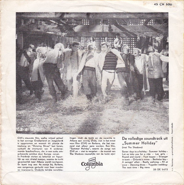 Cliff Richard & The Shadows : Summer Holiday (7",45 RPM,Single)