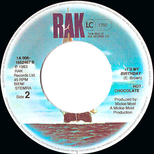 Hot Chocolate : Tears On The Telephone (7",45 RPM,Single)