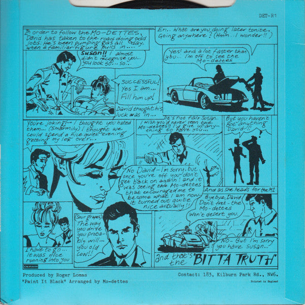 Mo-Dettes : Paint It Black (7",45 RPM,Single)