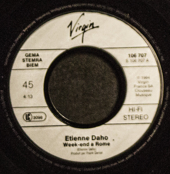 Etienne Daho : Week-End A Rome (7",45 RPM,Single)