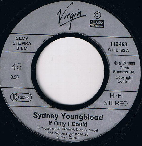 Sydney Youngblood : If Only I Could (7",45 RPM,Single,Stereo)