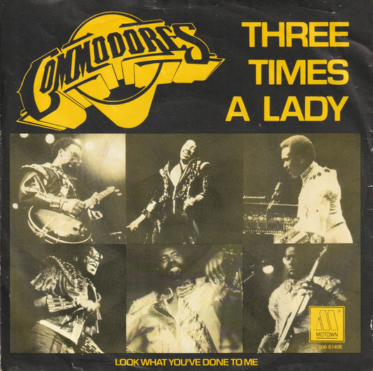 Commodores : Three Times A Lady (7",45 RPM,Single,Stereo)