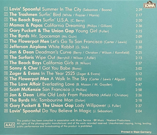 Various : The California Sound Of The 60's (Compilation)