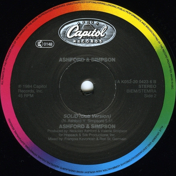Ashford & Simpson : Solid (12",45 RPM,Single,Stereo)