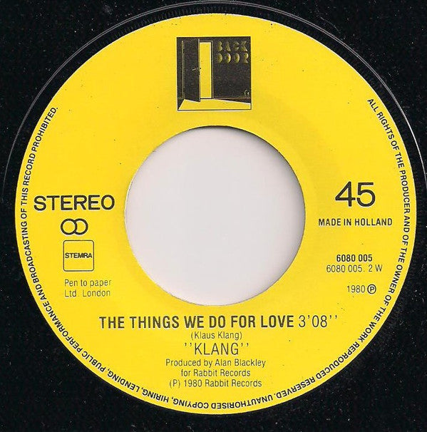 Klang (3) : Beat It (7",45 RPM,Single,Stereo)