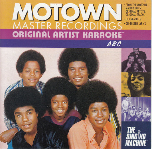 Various : Motown Master Recordings - Original Artist Karaoke - ABC (CD+G,Compilation)