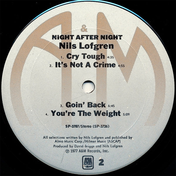 Nils Lofgren : Night After Night (LP,Album)