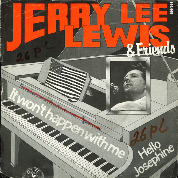 Jerry Lee Lewis And Friends : It Won't Happen With Me (7",45 RPM,Single)