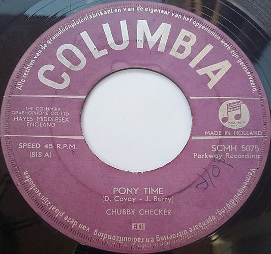 Chubby Checker : Pony Time / Oh Susannah (7",45 RPM)