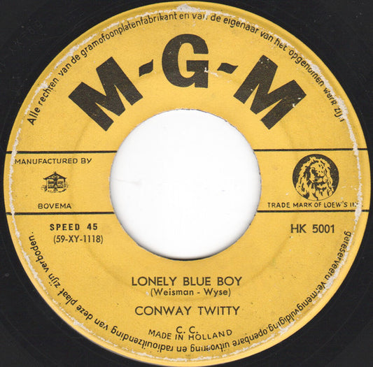 Conway Twitty : Lonely Blue Boy / Star Spangled Heaven (7", Single)
