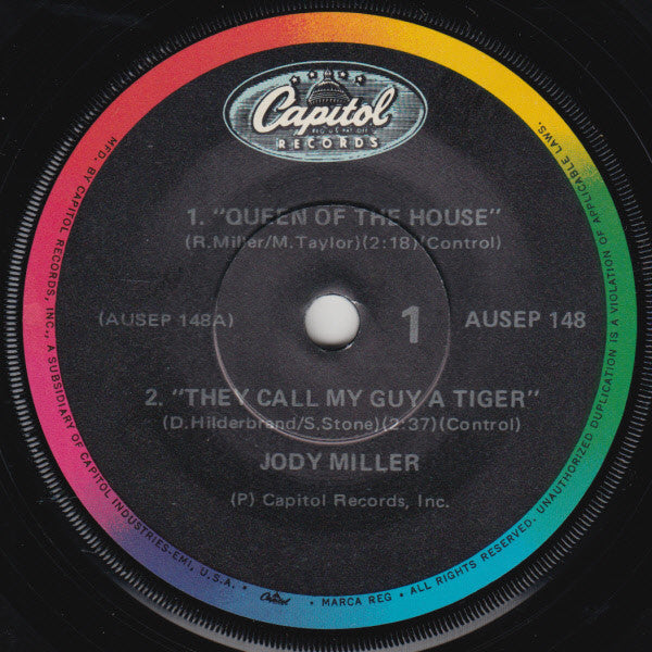 Jody Miller : Queen Of The House (7",45 RPM,EP)