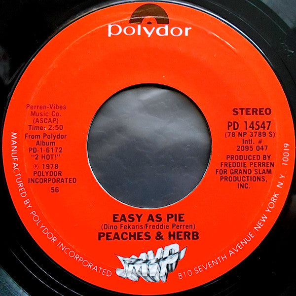 Peaches & Herb : Reunited (7",45 RPM,Single,Styrene)
