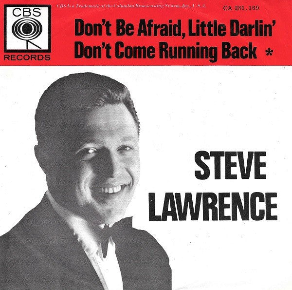 Steve Lawrence (2) : Don't Be Afraid, Little Darlin'  (7", Single)
