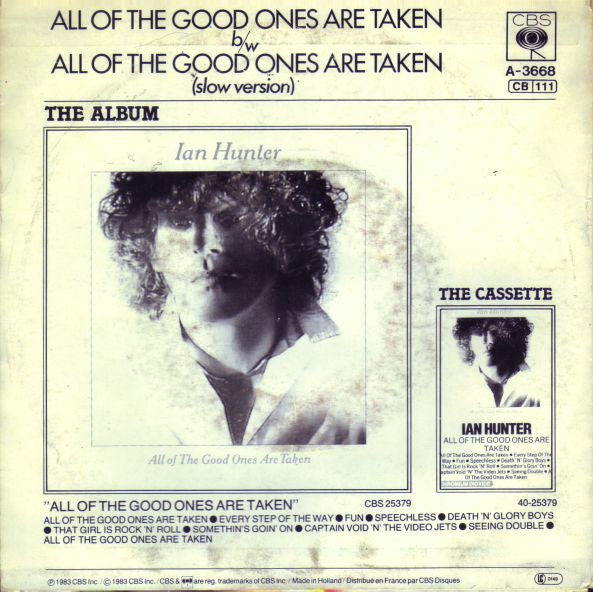Ian Hunter : All Of The Good Ones Are Taken (7",45 RPM,Single)