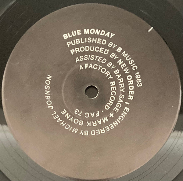 New Order : Blue Monday (12",45 RPM,Single,Repress)