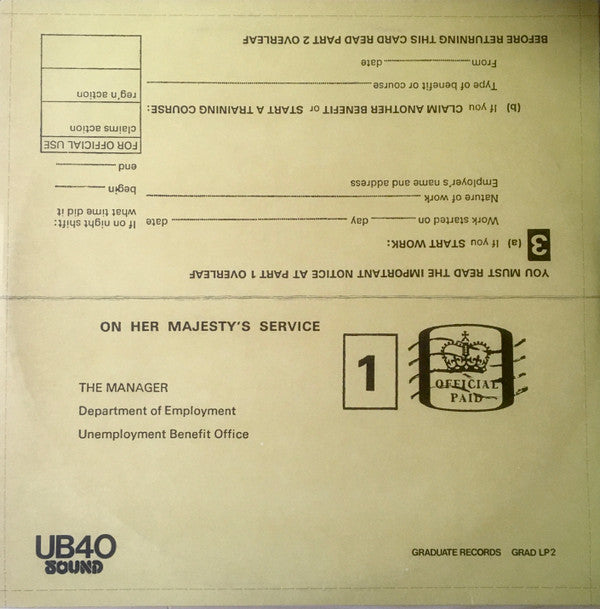 UB40 : Signing Off (LP,Album)