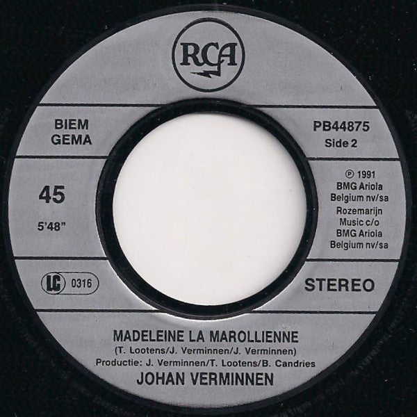 Johan Verminnen : Ik Wil Gelukkig ZIjn (7",45 RPM,Single)