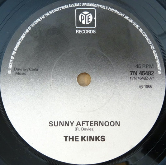Kinks, The : Sunny Afternoon (7",45 RPM,Single,Reissue)