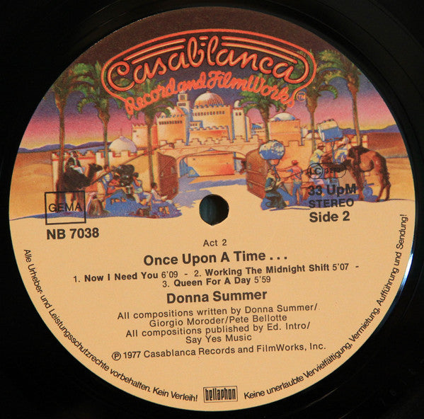 Donna Summer : Once Upon A Time... (LP,Album,Stereo)