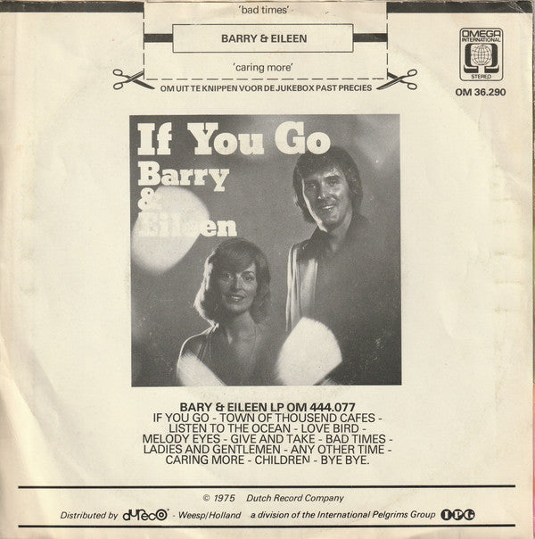 Barry & Eileen : Bad Times (7",45 RPM,Single,Stereo)