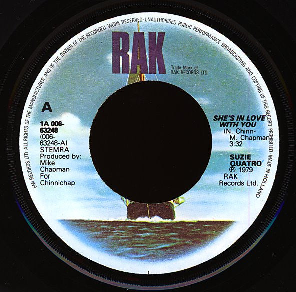 Suzi Quatro : She's In Love With You (7",45 RPM,Single)