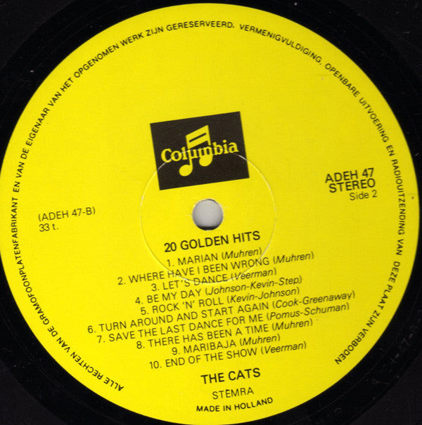 Cats, The : 20 Golden Hits (LP,Compilation)