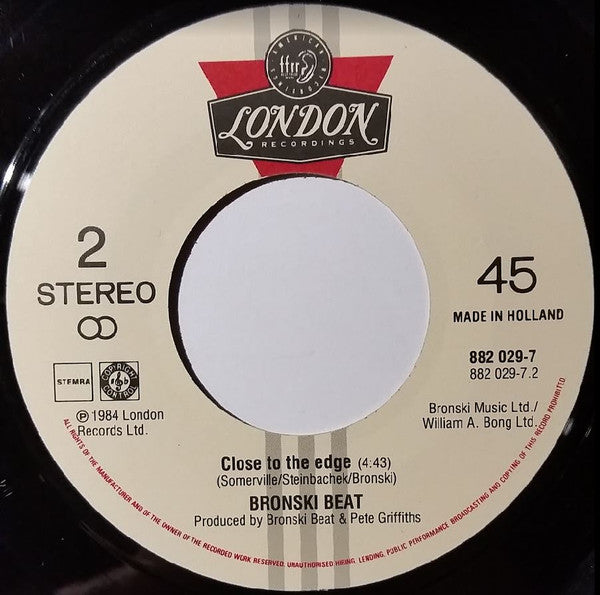 Bronski Beat : It Ain't Necessarily So (7",45 RPM,Stereo)