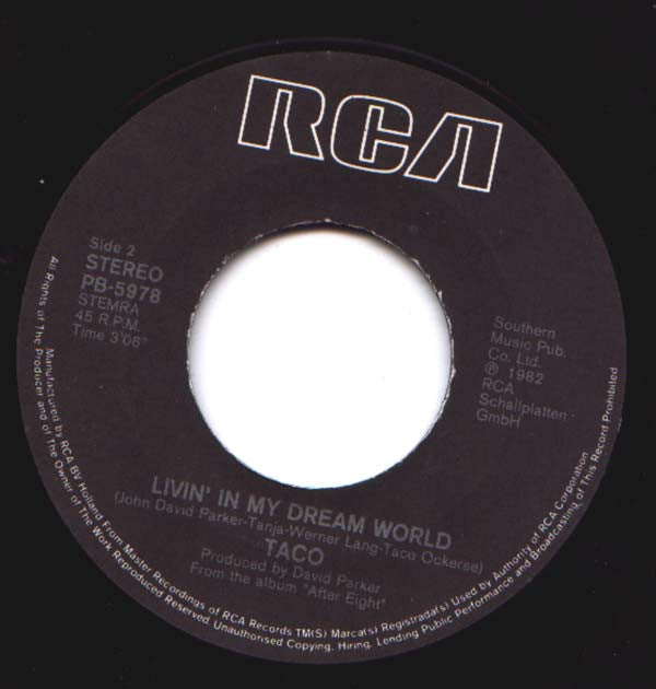 Taco : Puttin' On The Ritz (7",Single,45 RPM)