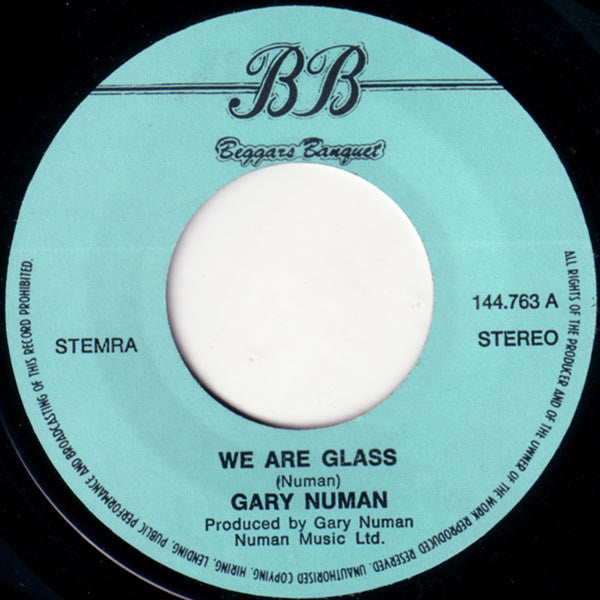 Gary Numan : We Are Glass (7")