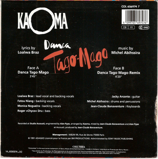 Kaoma : Danca Tago-Mago (7",45 RPM,Single)