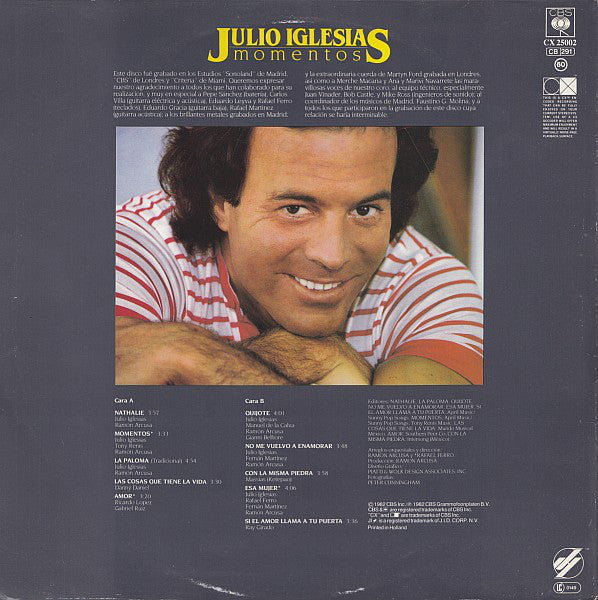 Julio Iglesias : Momentos (LP,Album,Stereo)
