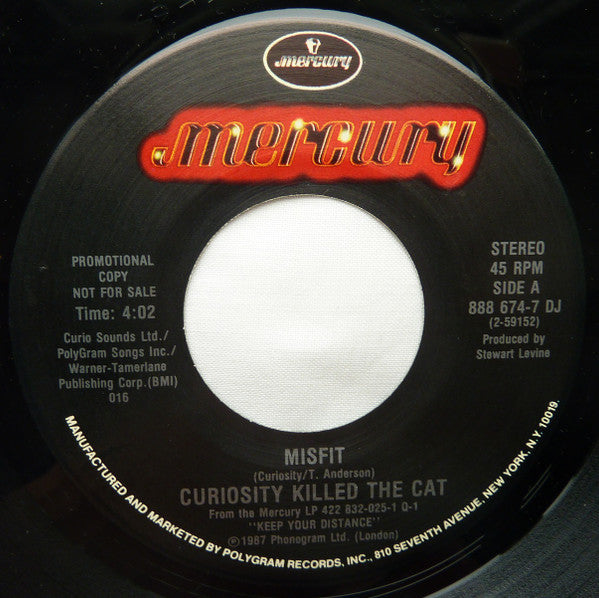 Curiosity Killed The Cat : Misfit (7",Promo)