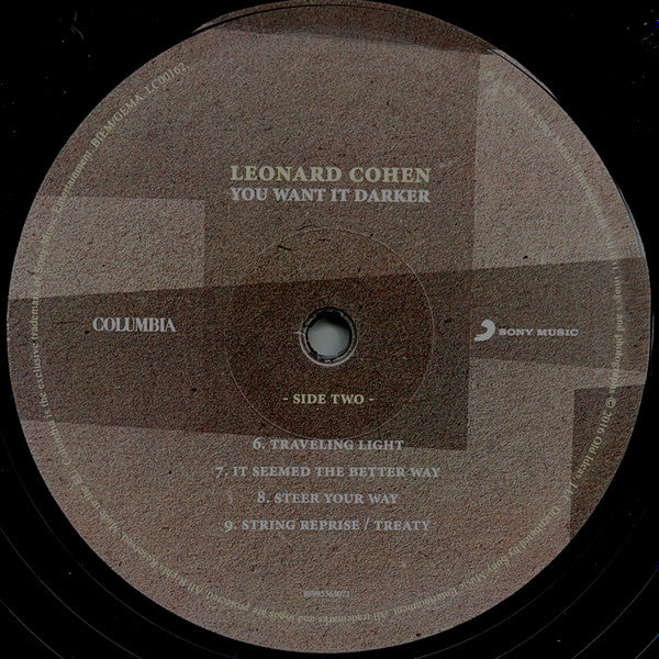 Leonard Cohen : You Want It Darker (LP,Album)