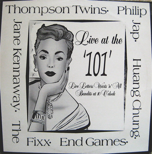 Various : Live At The '101': Live Letters Warts 'N' All Bandits At 10 O'clock (LP, Comp)