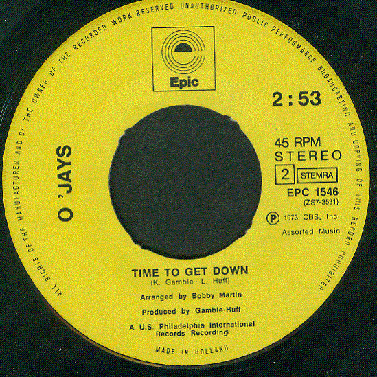 The O'Jays : Shiftless, Shady, Jealous Kind Of People (7", Single)