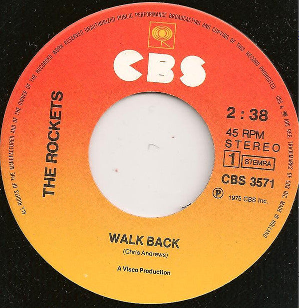 Rockets (8), The : Walk Back (7",45 RPM,Single)