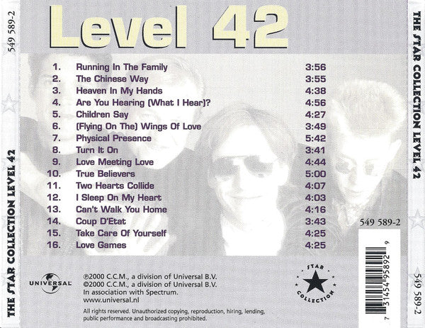 Level 42 : The Star Collection (Compilation)