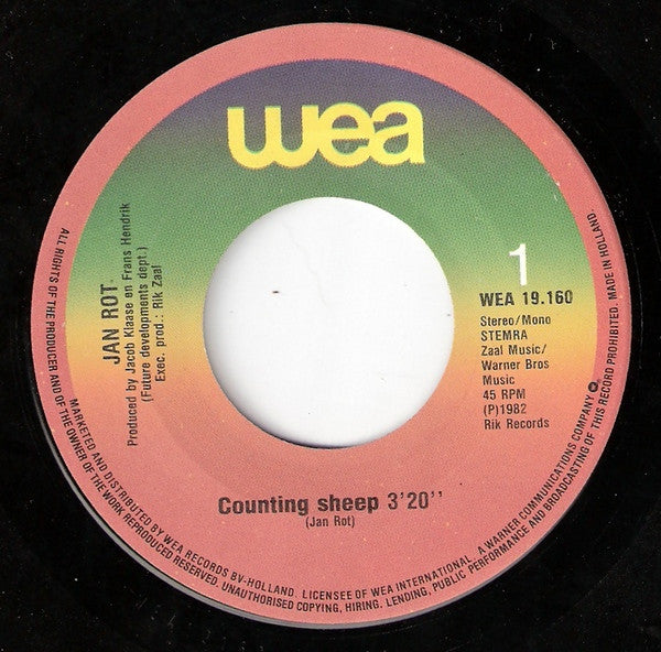 Jan Rot : Counting Sheep (7",Single,45 RPM)