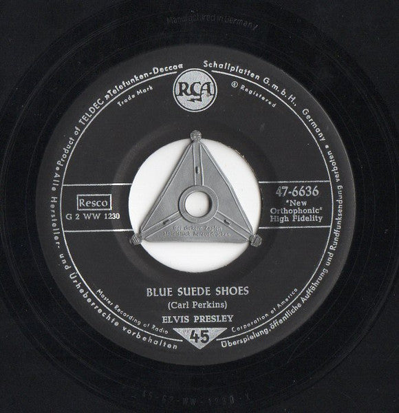 Elvis Presley : Blue Suede Shoes / Tutti Frutti (7",Single,45 RPM)