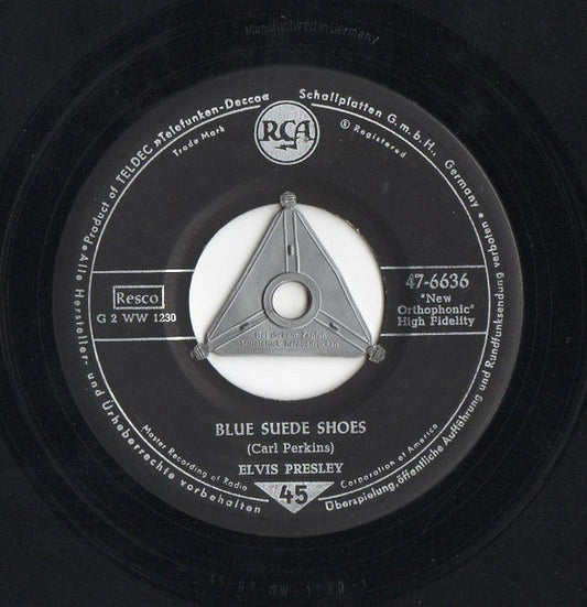 Elvis Presley : Blue Suede Shoes / Tutti Frutti (7",Single,45 RPM)
