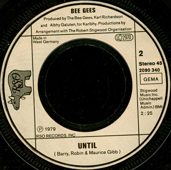 Bee Gees : Tragedy (7",45 RPM,Single,Stereo)