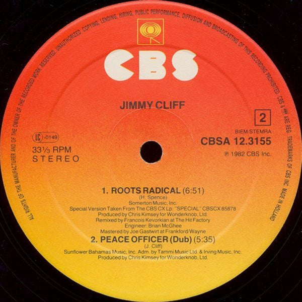 Jimmy Cliff : Treat The Youths Right (Special Mix) (12",33 ⅓ RPM,Maxi-Single)
