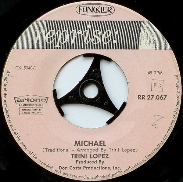 Trini Lopez : Michael / Adalita (7",45 RPM)