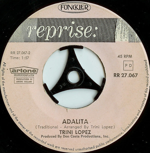 Trini Lopez : Michael / Adalita (7",45 RPM)