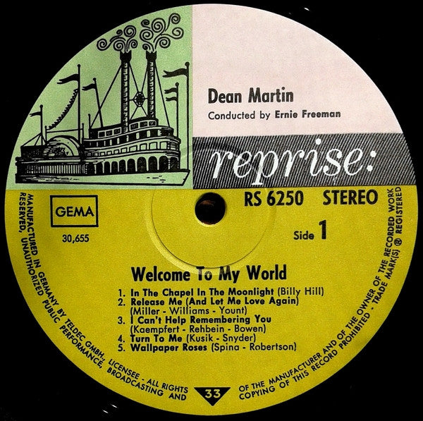 Dean Martin : Welcome To My World (LP,Album)