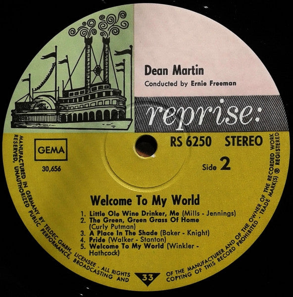 Dean Martin : Welcome To My World (LP,Album)
