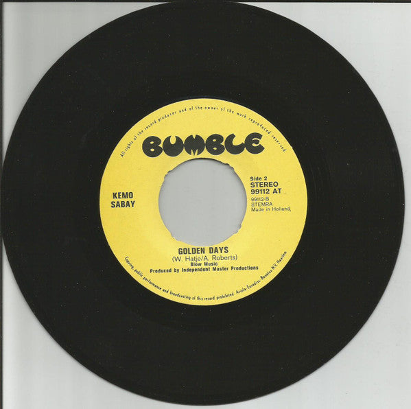Kemo Sabay : Running Bear / Golden Days (7",45 RPM,Single)